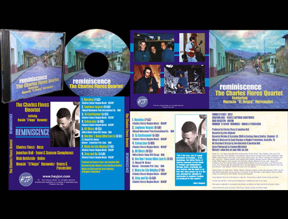 CD jacket design for Charles Flores