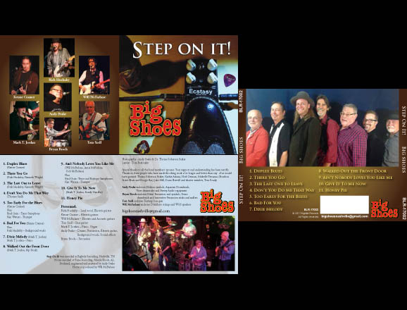 CD jacket design for Big Shoes